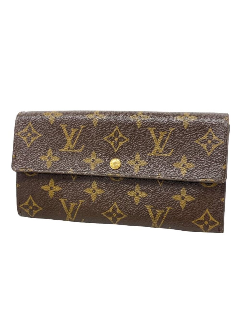Louis Vuitton Wallet Monogram Pochette Porte Monnaie Credit Brown